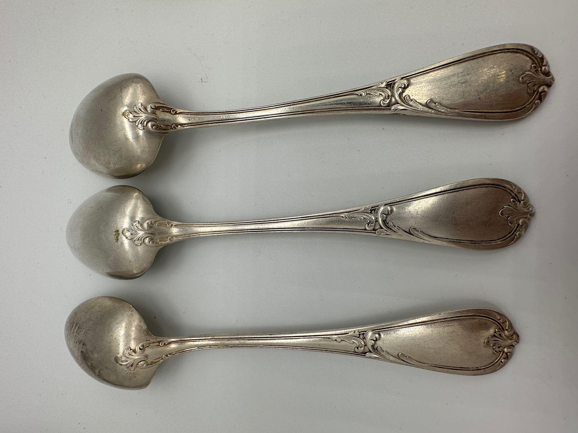 19. Jahrhundert Französisch L'Alfénide Christofle Halphen Sterling Silberwaren und Ladel im Angebot 1
