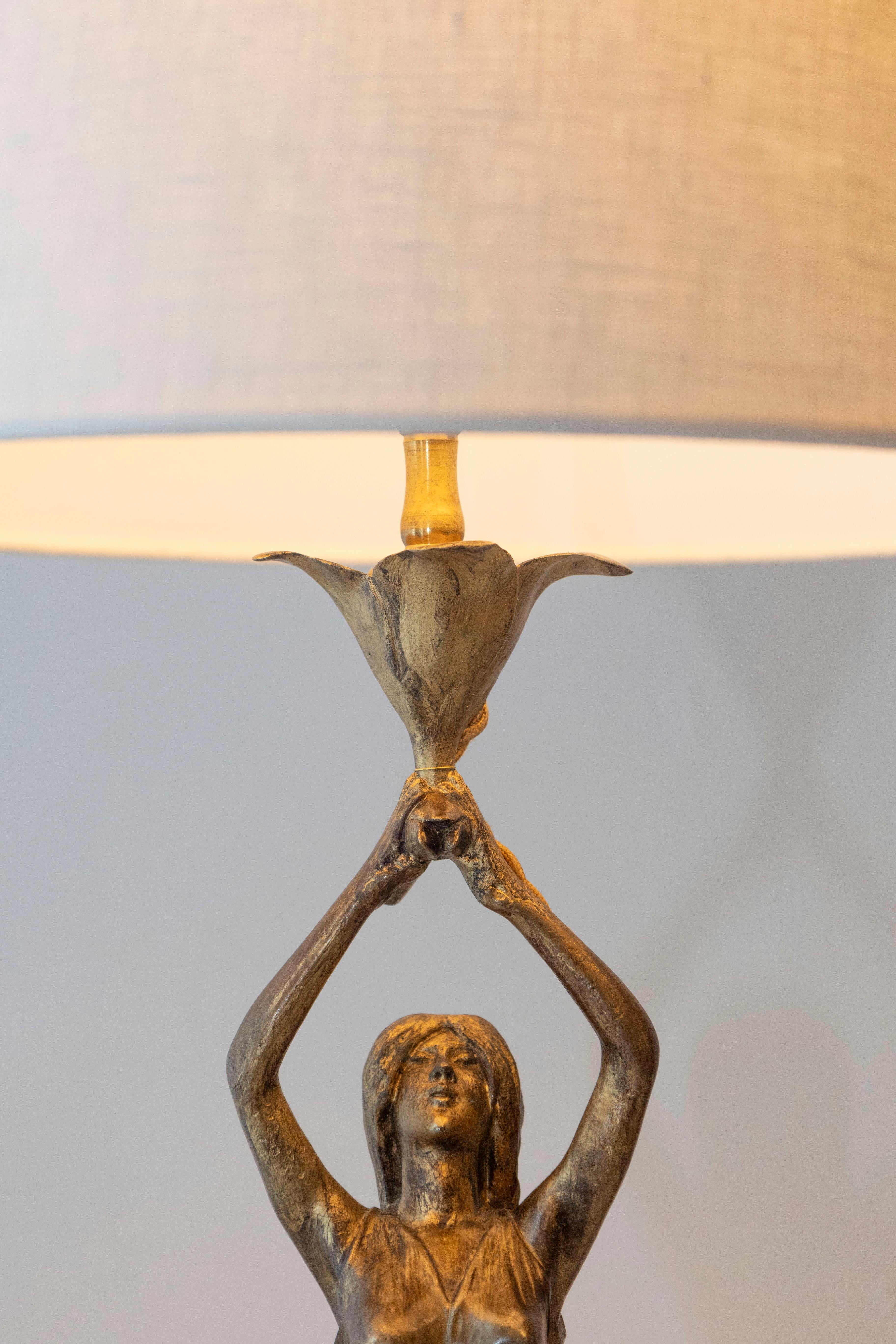Lámpara francesa del siglo XIX Art Nouveau en venta