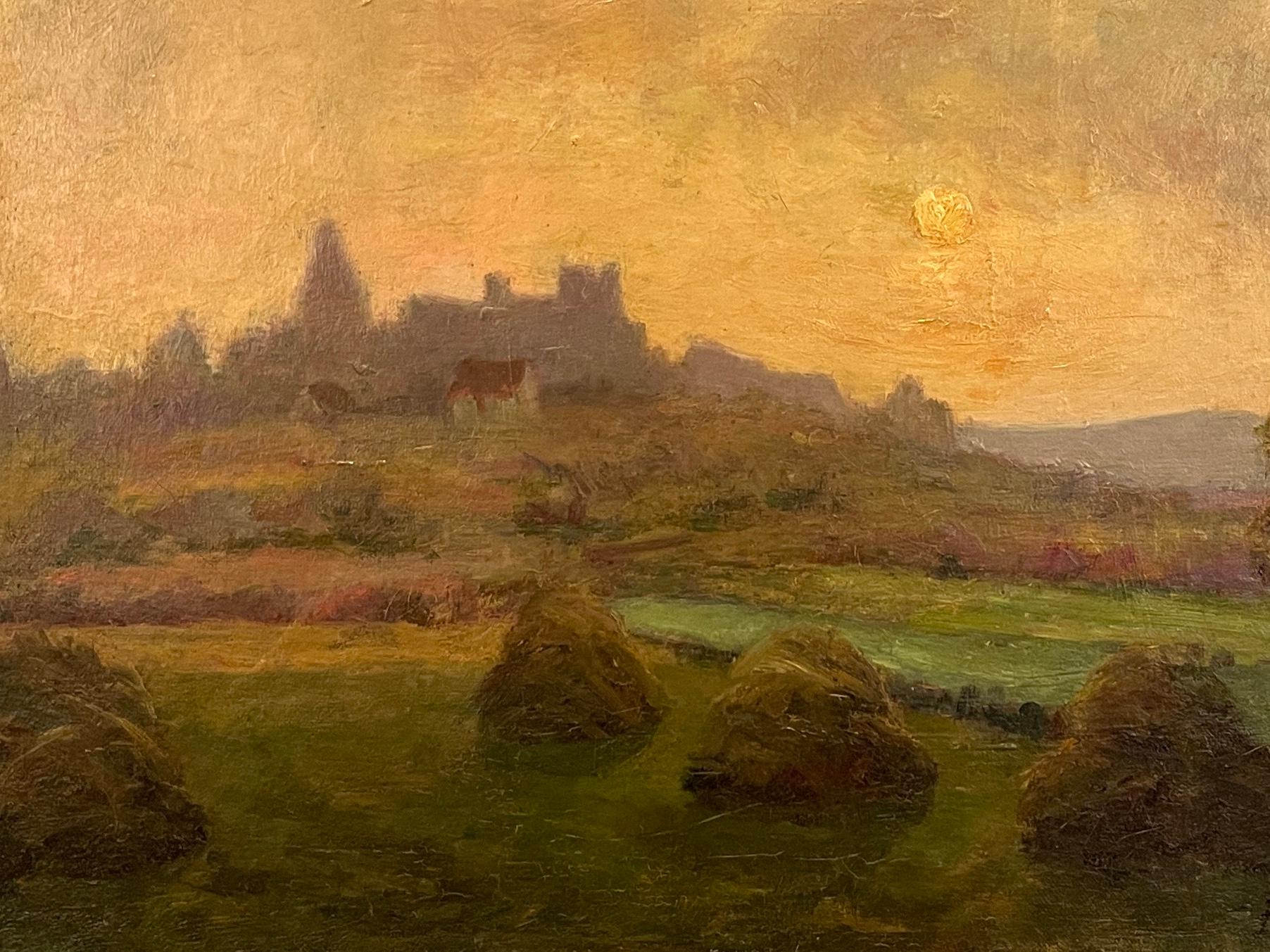Barbizon School 19th Century French Landscape Painting by Gustave Brion For Sale