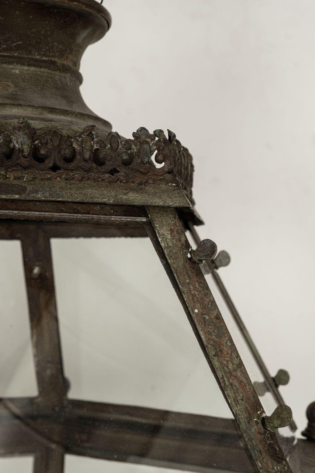 Brass 19th Century French Lantern For Sale