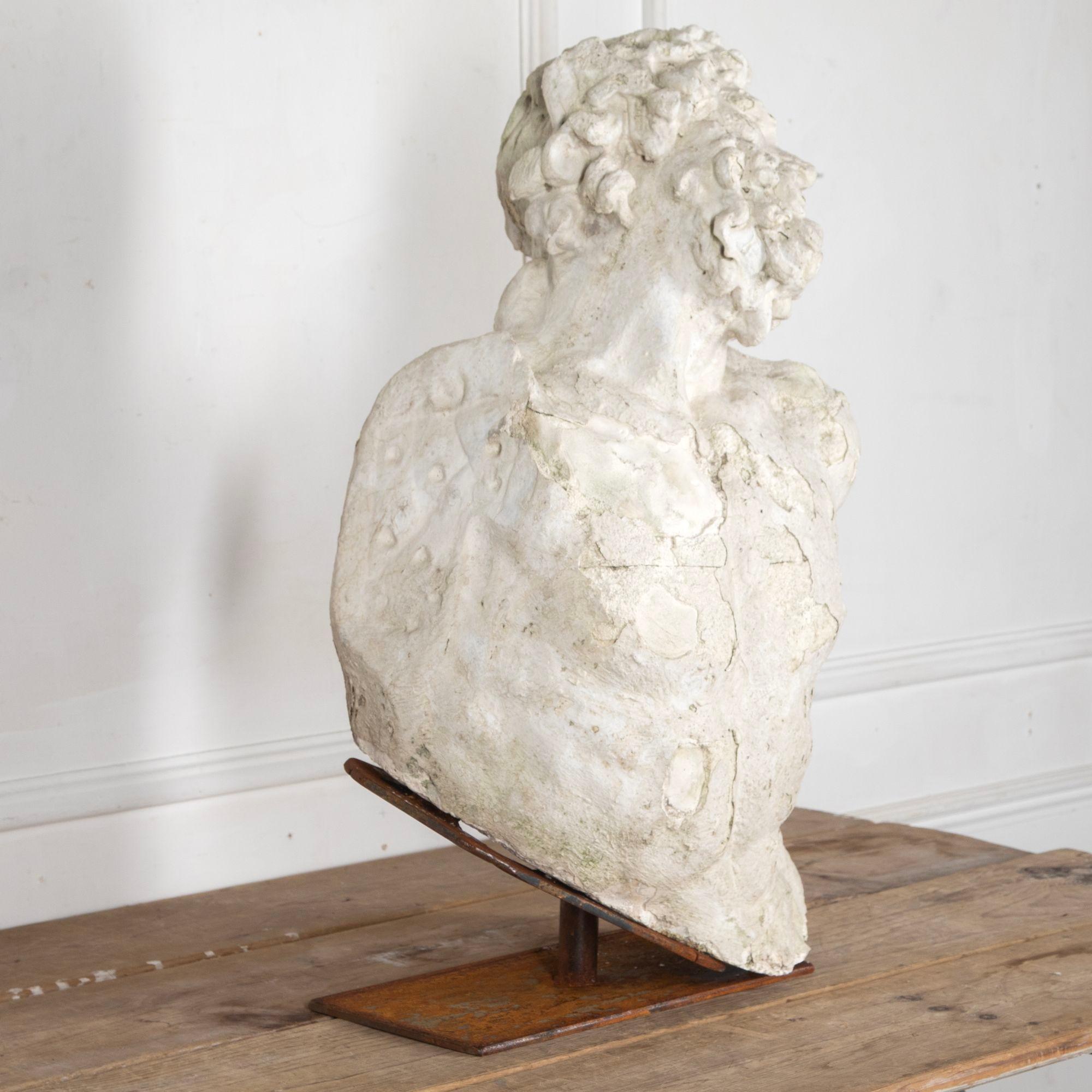 19th Century French Large Plaster Torso For Sale 2