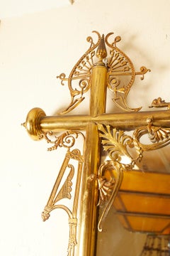 19th Century French Large Scale Mirror with Ornate Asian Motif