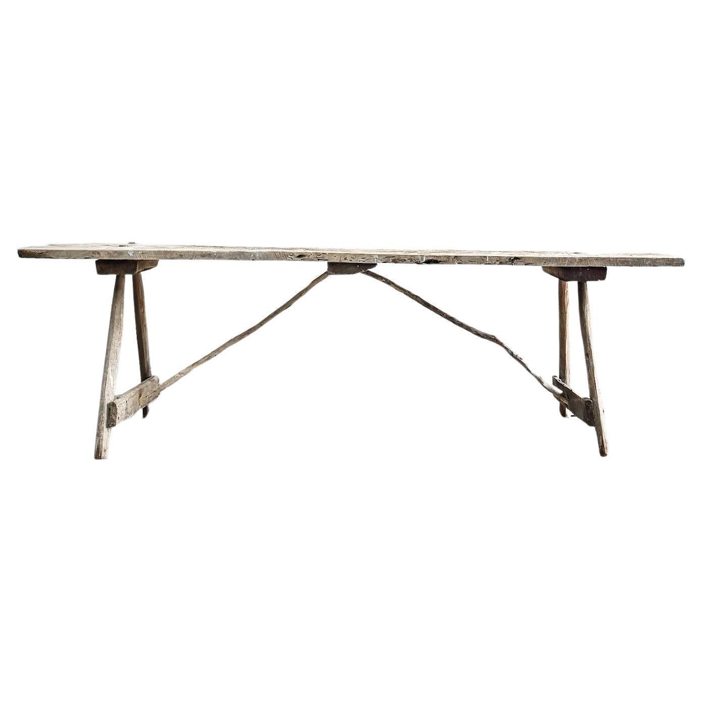 19th Century French Lavandiere Console Table For Sale