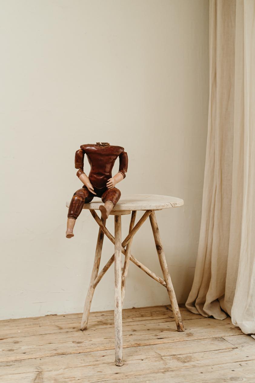 19th Century French Leather Articulated Mannequin at 1stDibs