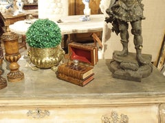 Livre en cuir français du 19e siècle Cave À Liqueur