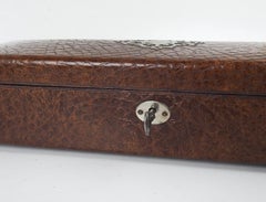 19th Century French Leather Glove Box