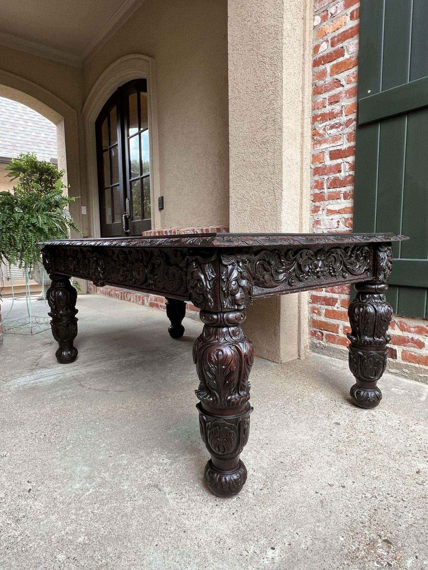  Direct from France, and one of several exquisite antiques from our most recent container. Fabulously hand carved oak pieces in the highly sought after Renaissance Revival, Black Forest, and Gothic, styles, all 19th century and in wonderful
