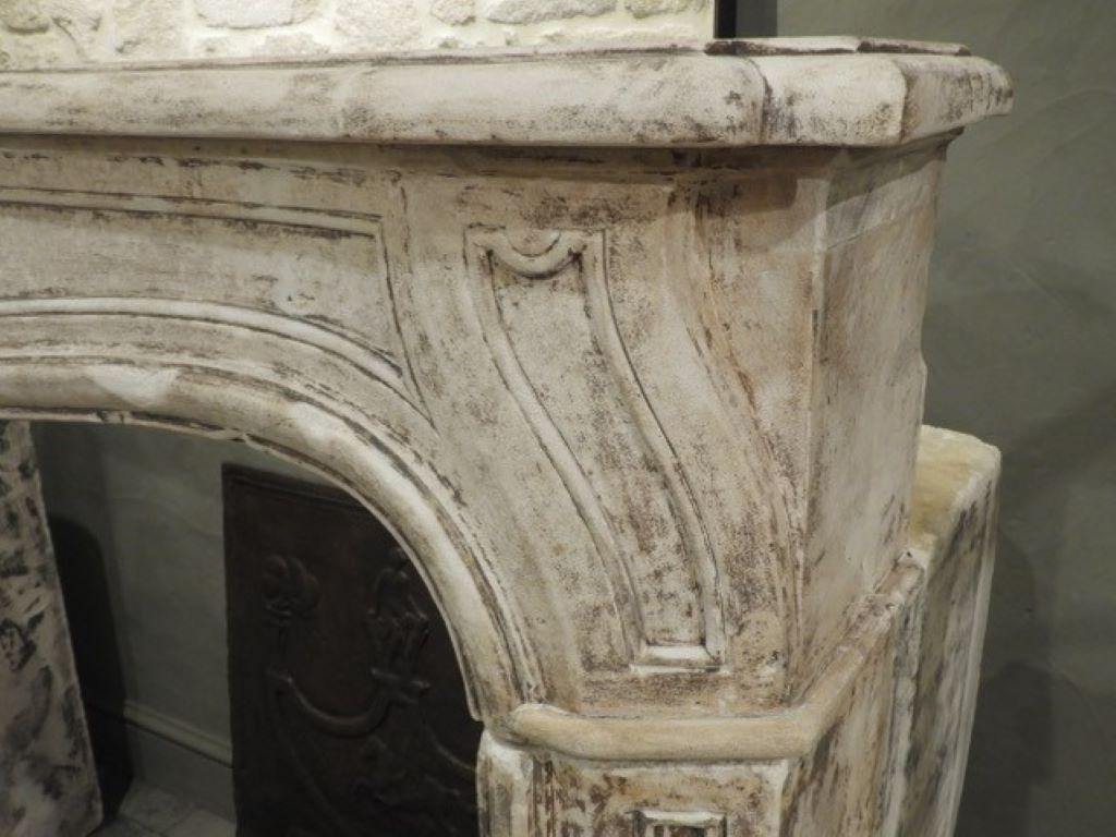 Other 19th Century French Limestone Fireplace Mantel For Sale