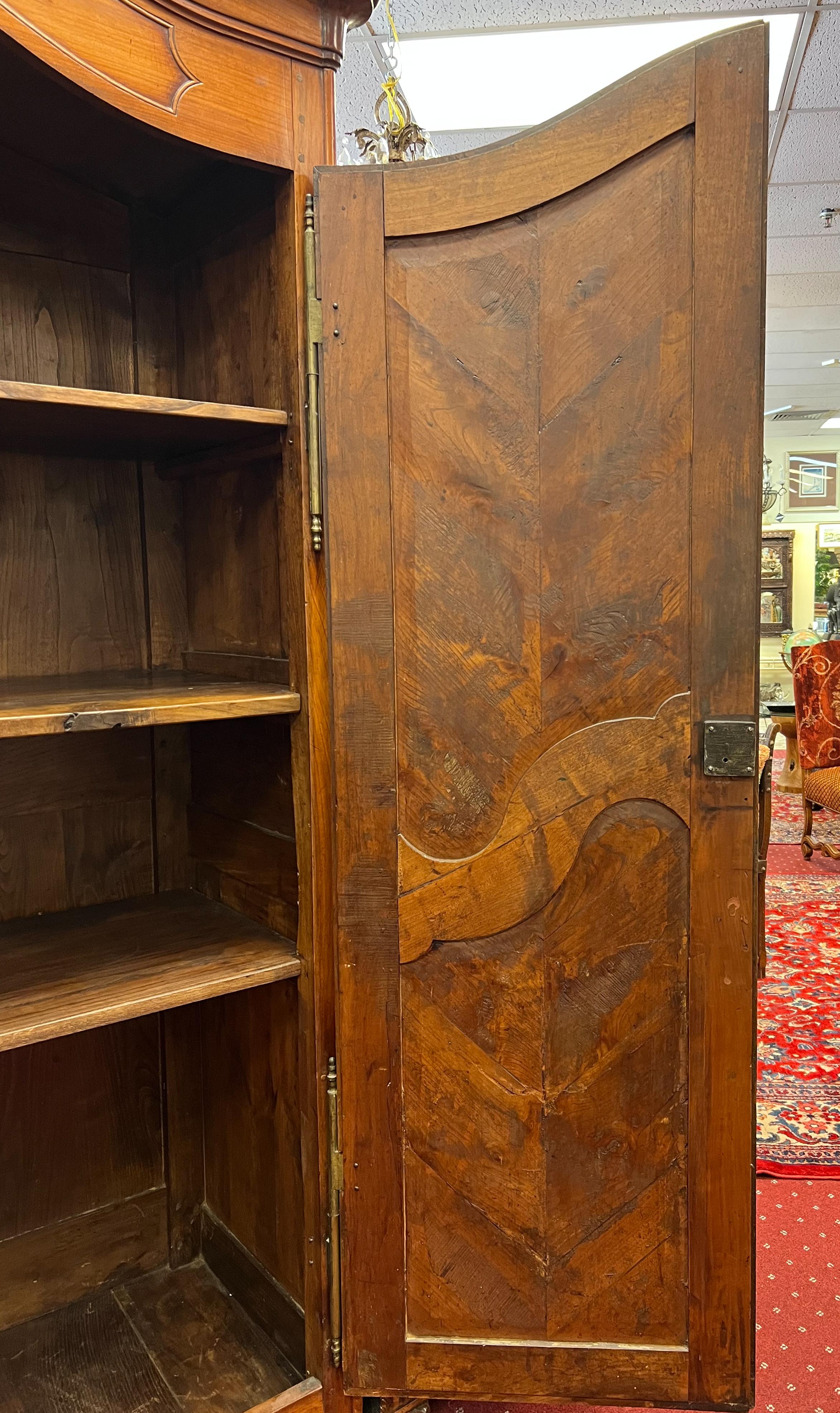 19th Century French Linen Armoire 4