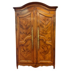 19th Century French Linen Armoire