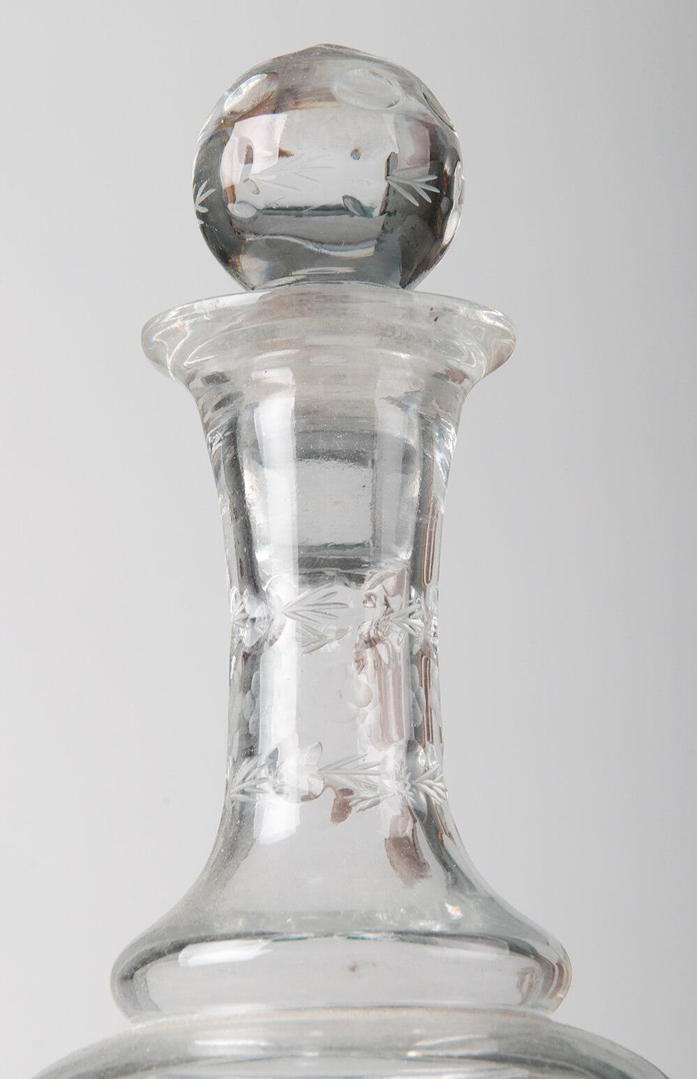 19th Century French Liquor Chest with Crystal Glasses and Decanters 11