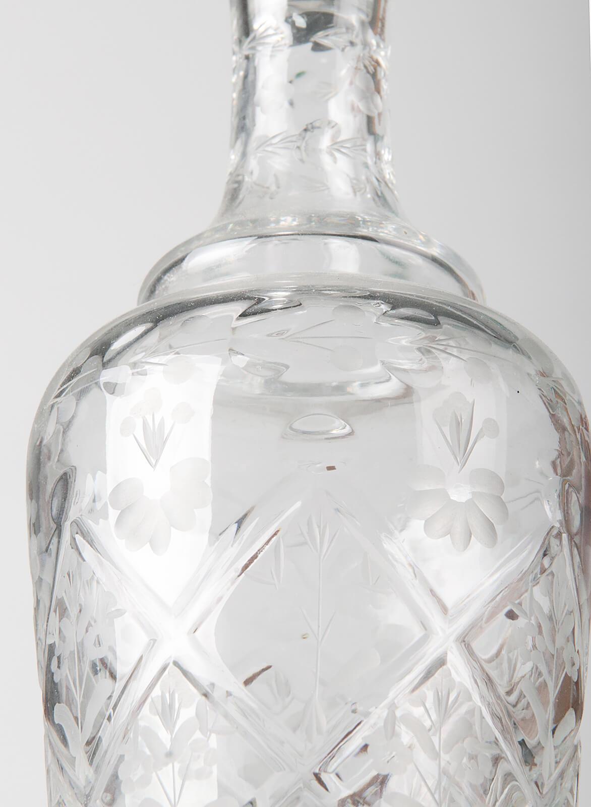 19th Century French Liquor Chest with Crystal Glasses and Decanters 12