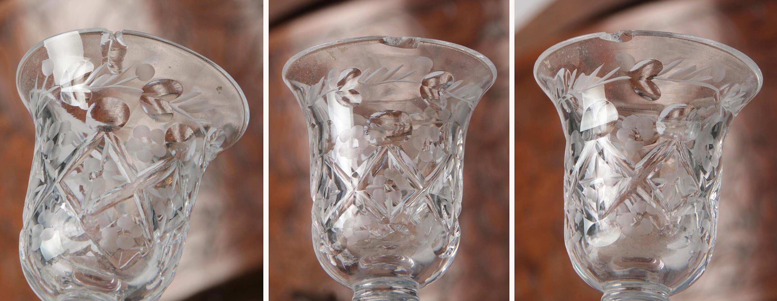 19th Century French Liquor Chest with Crystal Glasses and Decanters 13