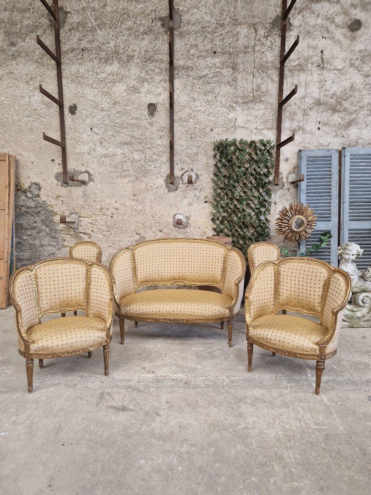 19th Century French Living Room Set 5 Piece In Good Condition For Sale In Buxton, GB