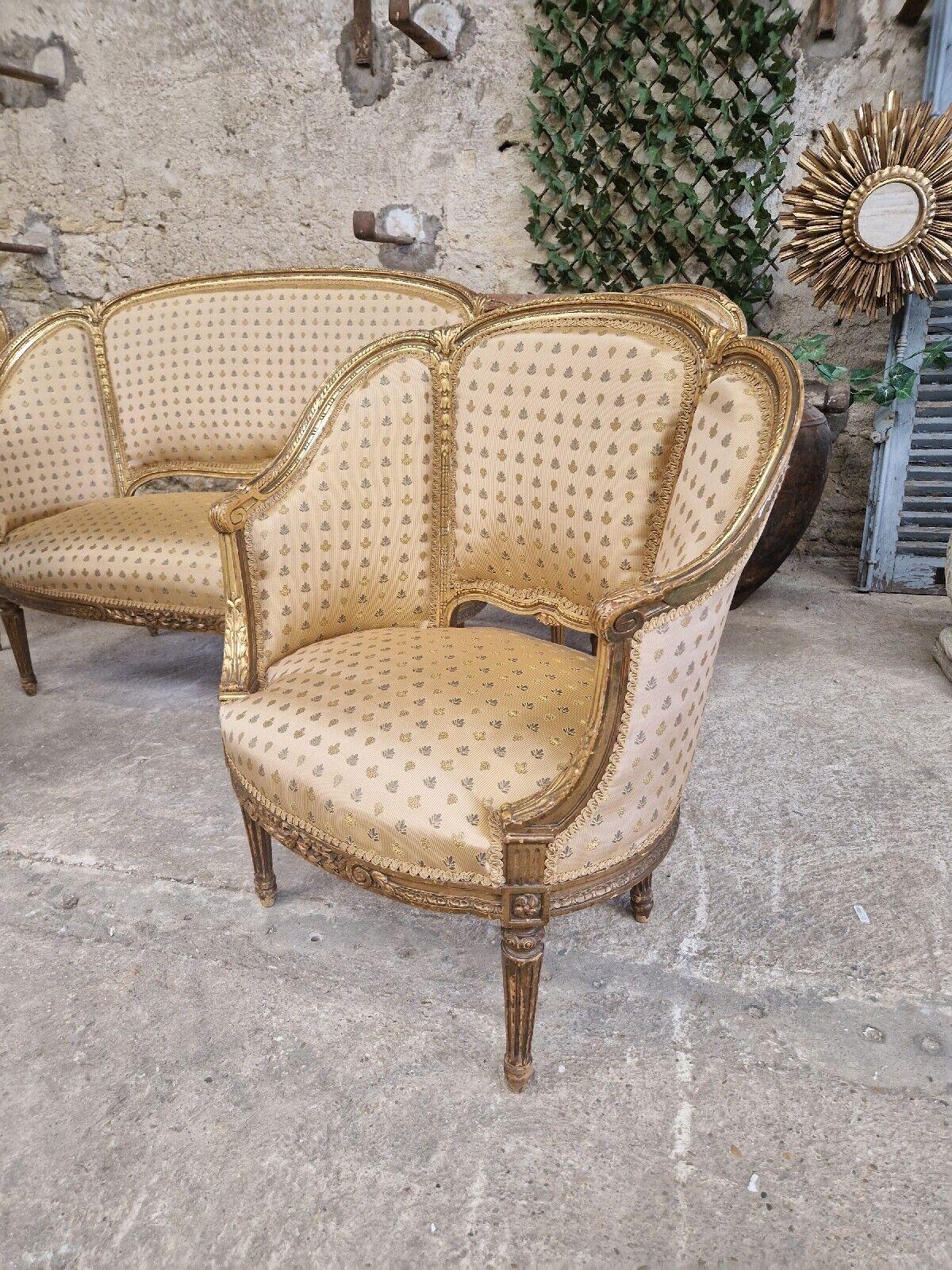19th Century French Living Room Set 5 Piece For Sale 2