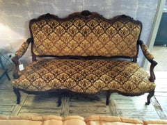 19th Century French Living Room Set with Original Upholstery, 1890s