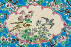 19th Century French Longwy Ceramic Trivet