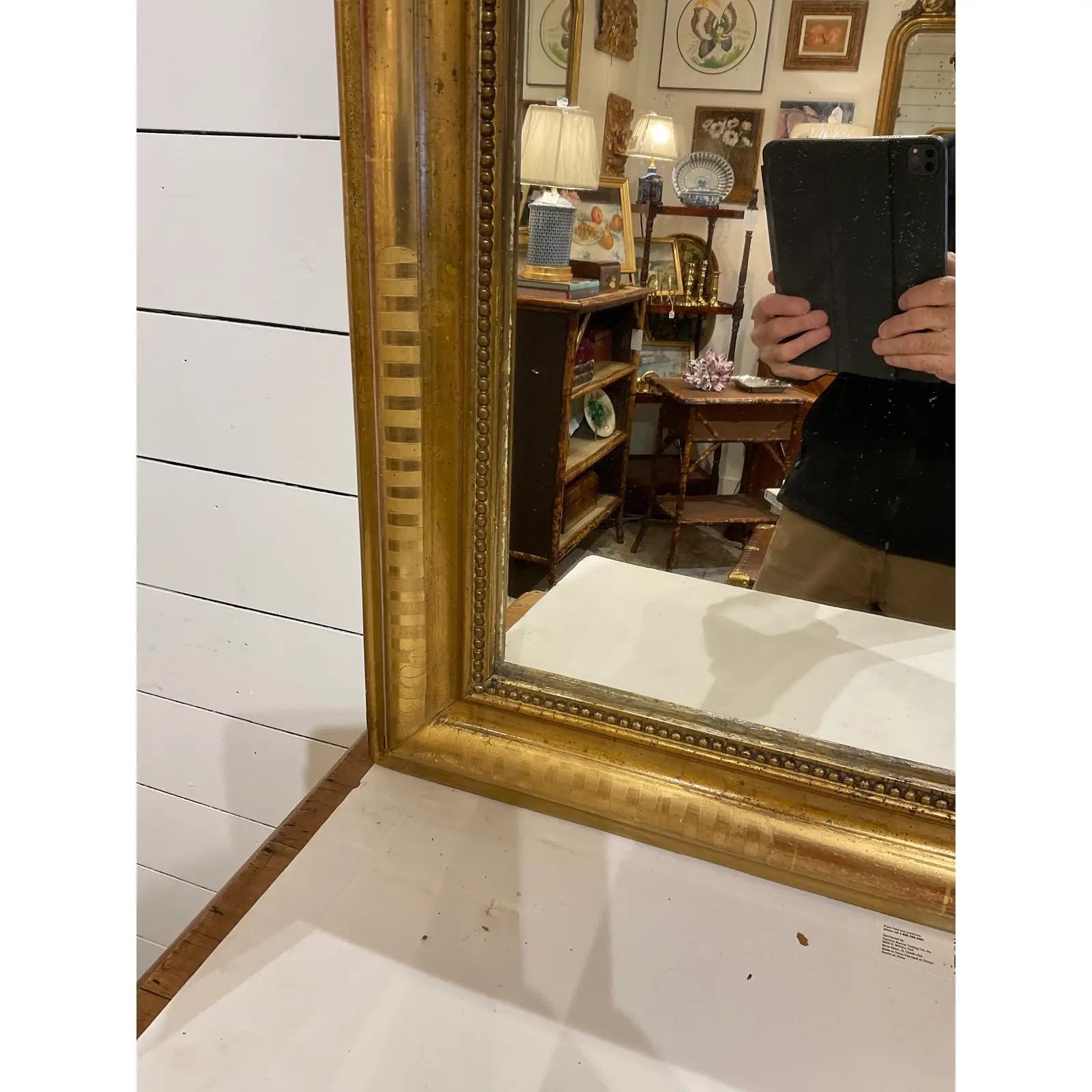 19th Century French Louie Phillipe Mirror  In Good Condition For Sale In Nashville, TN