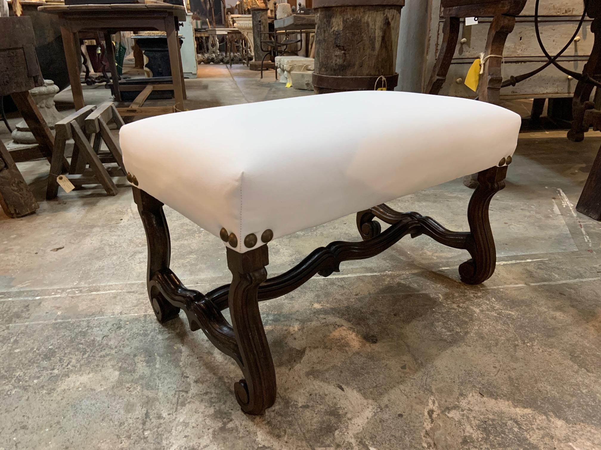 19th Century French Louis 13th Style Stool In Good Condition In Atlanta, GA