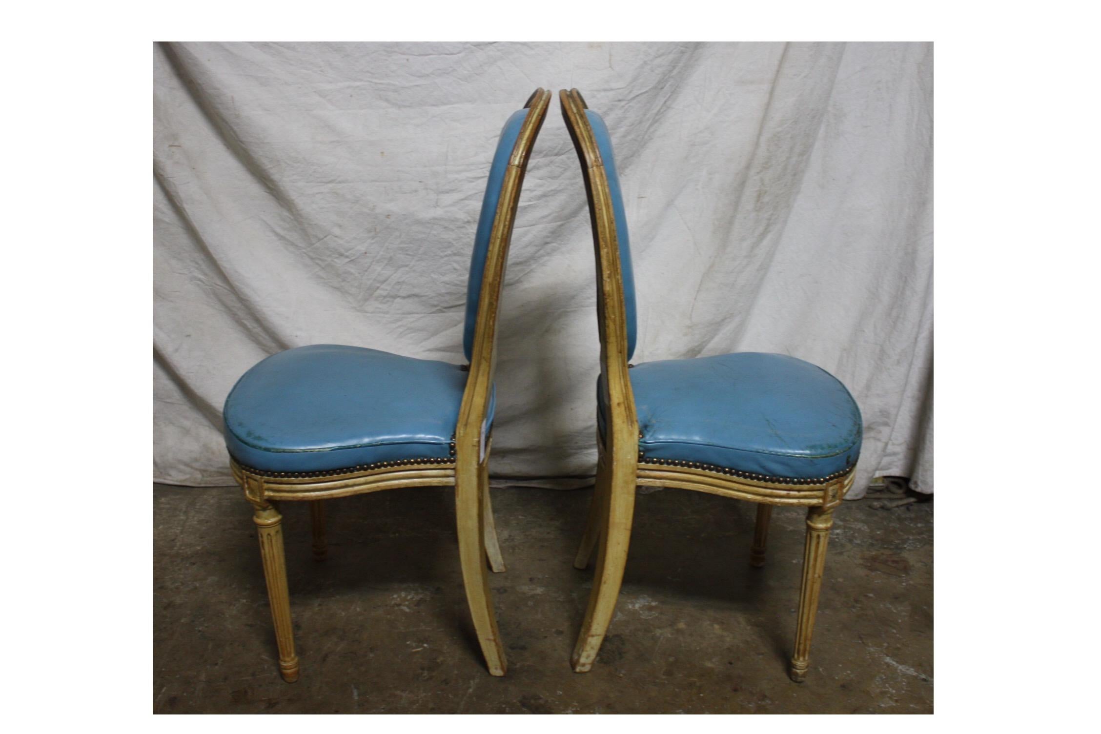 19th Century French Louis 16 Dining Chairs 3