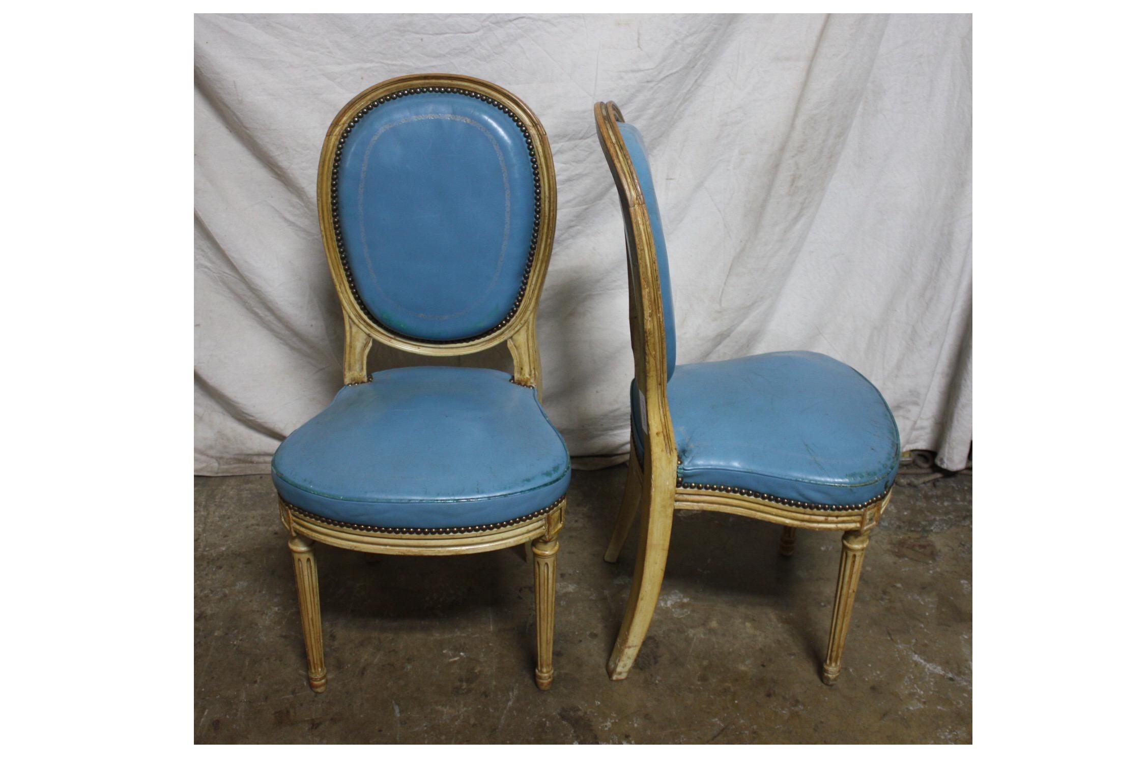 19th Century French Louis 16 Dining Chairs 4