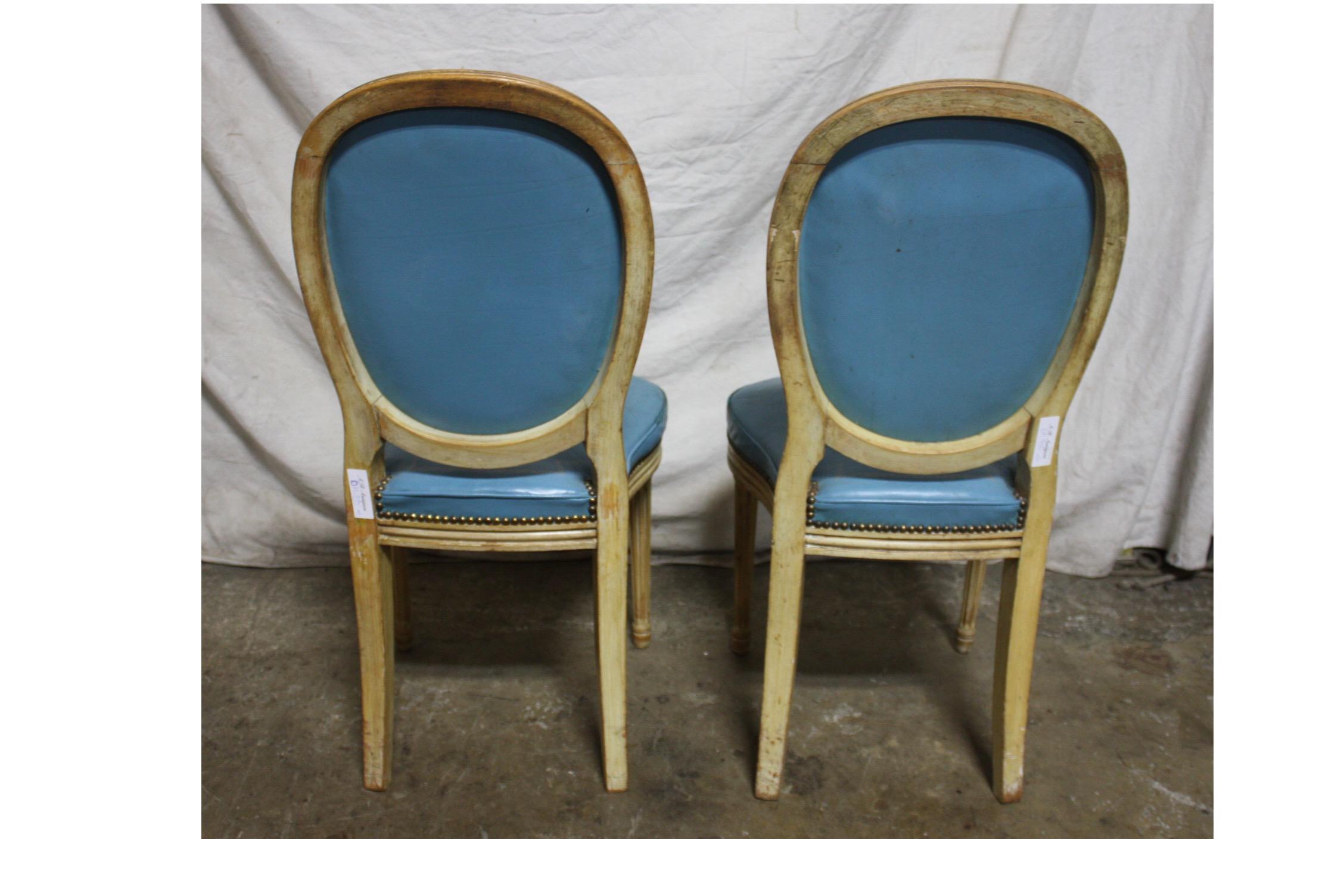 19th Century French Louis 16 Dining Chairs 7