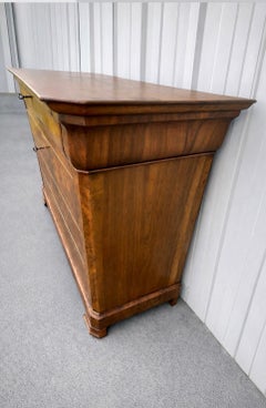 19th Century French Louis Philippe Burl Walnut Chest of Drawers Louis Philippe B