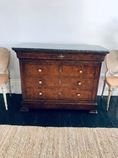 19th Century French Louis Philippe Burr Walnut and Gilt Metal Mounted