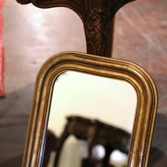 19th Century French Louis Philippe Carved Gilt Wall Mirror