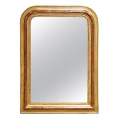 19. Jahrhundert Französisch Louis Philippe geschnitzt Giltwood Wandspiegel