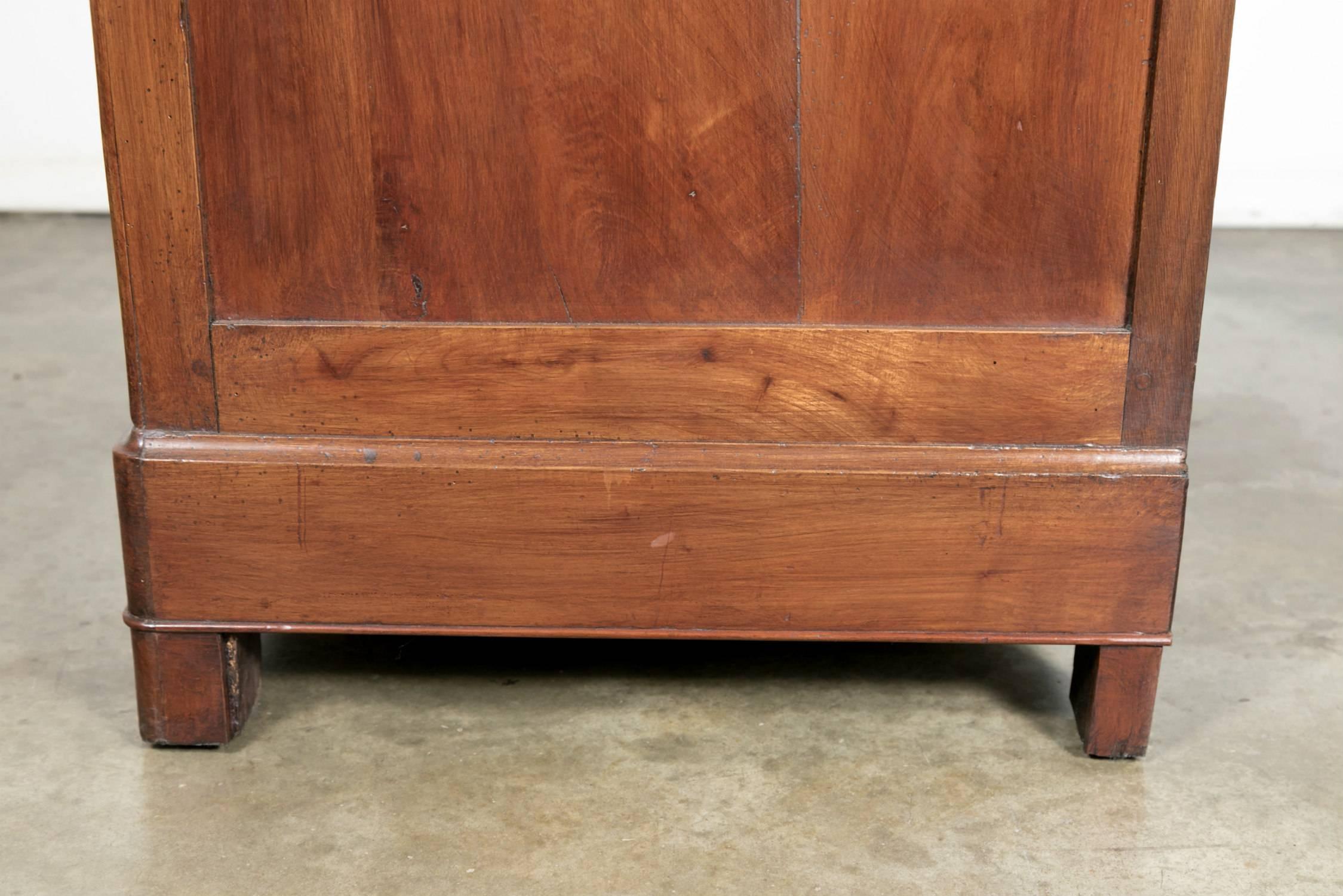 19th Century French Louis Philippe Cherry Bonnetiere with Bookmatched Front 5
