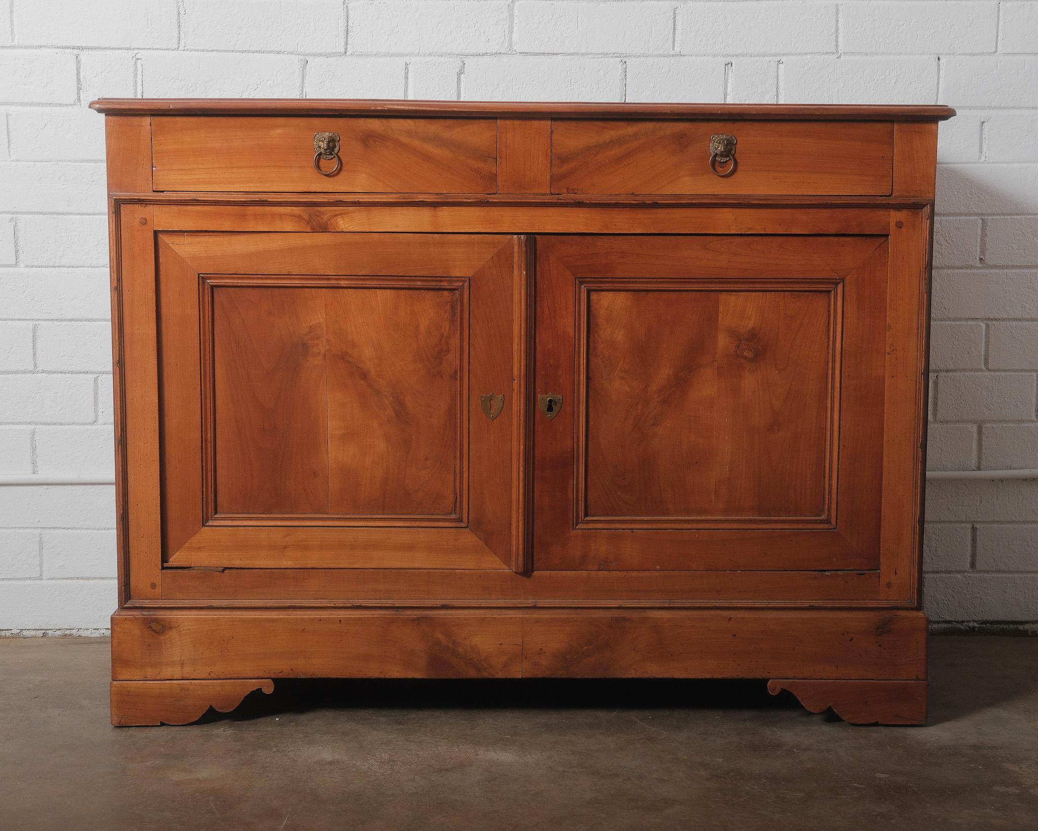 19th Century French Louis Philippe Cherrywood Buffet For Sale 5