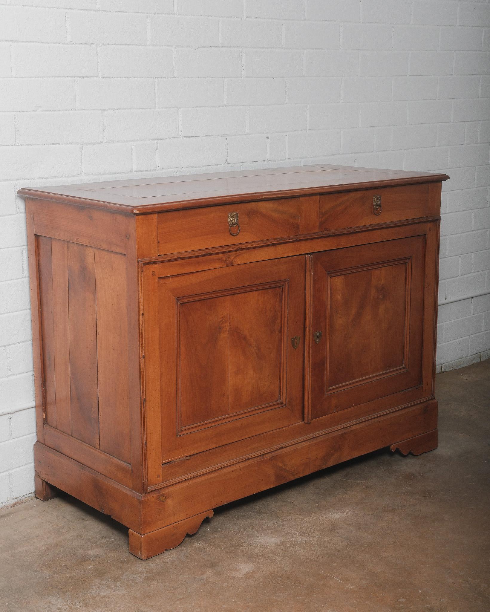 European 19th Century French Louis Philippe Cherrywood Buffet For Sale