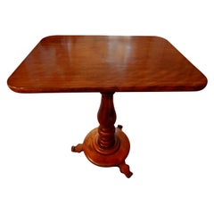 19th Century French Louis Philippe Cherrywood Pedestal Table
