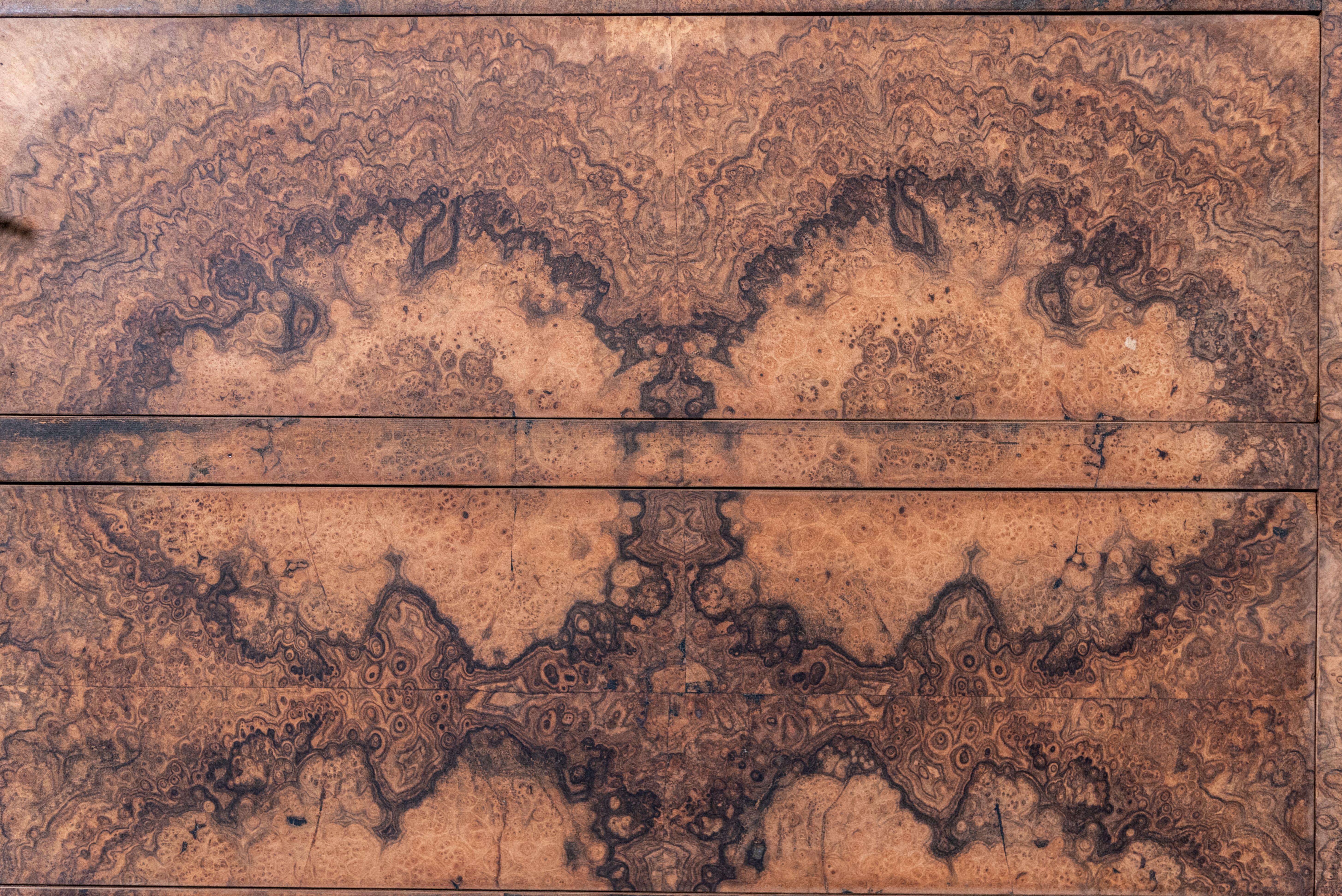 19th Century French Louis Philippe Commode Burl Veneer For Sale 4