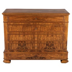 19th Century French Louis Philippe Walnut Commode