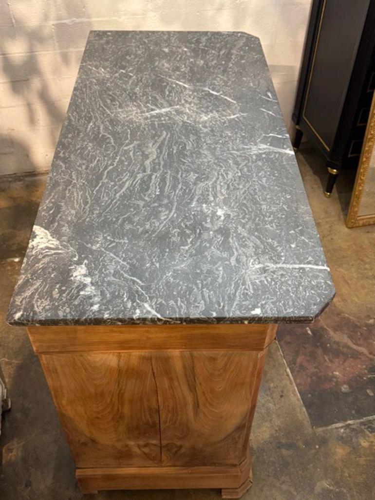 19th Century French Louis Philippe Commode with Marble Top For Sale 1