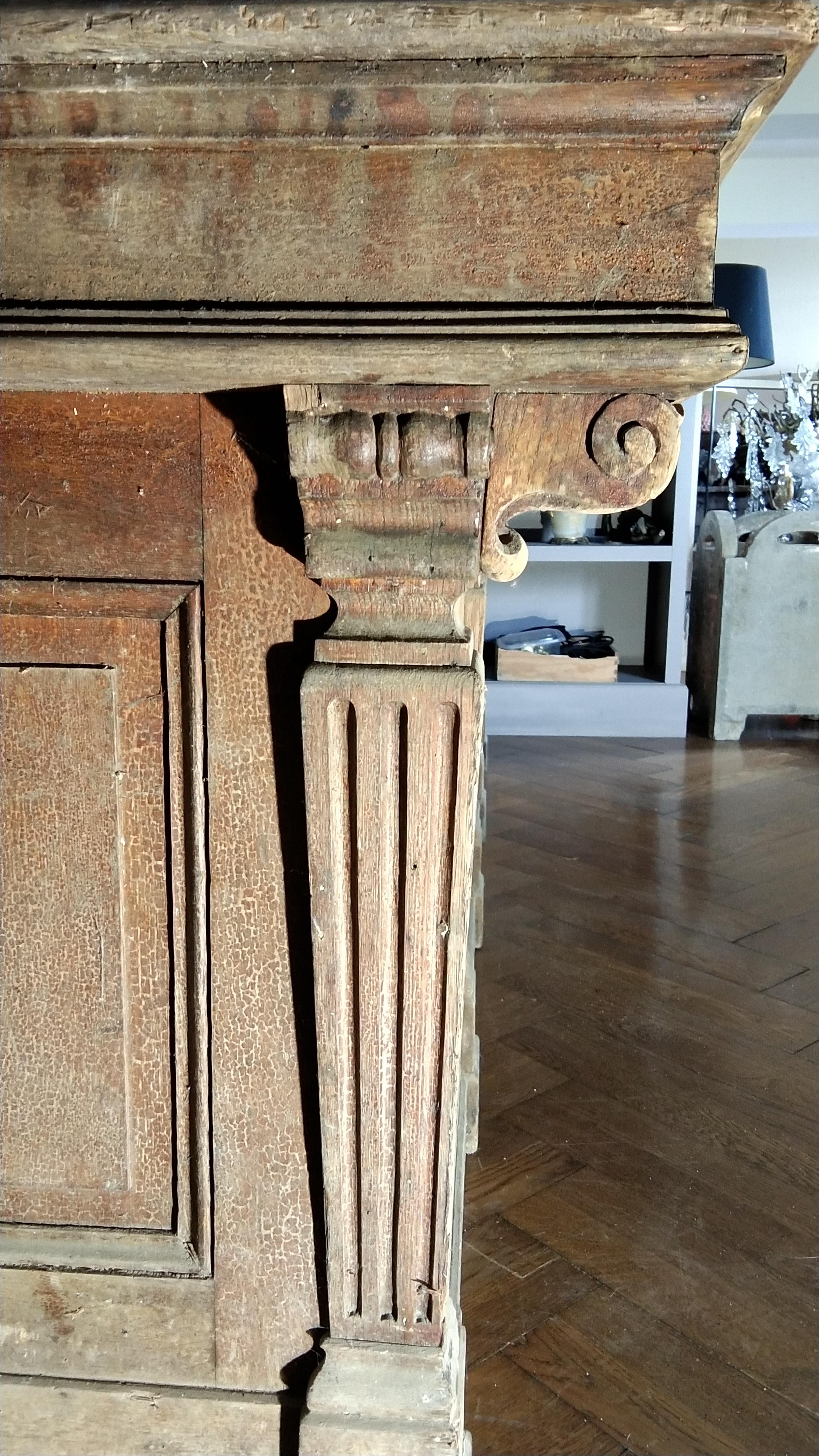 Oak 19th Century French Store Counter