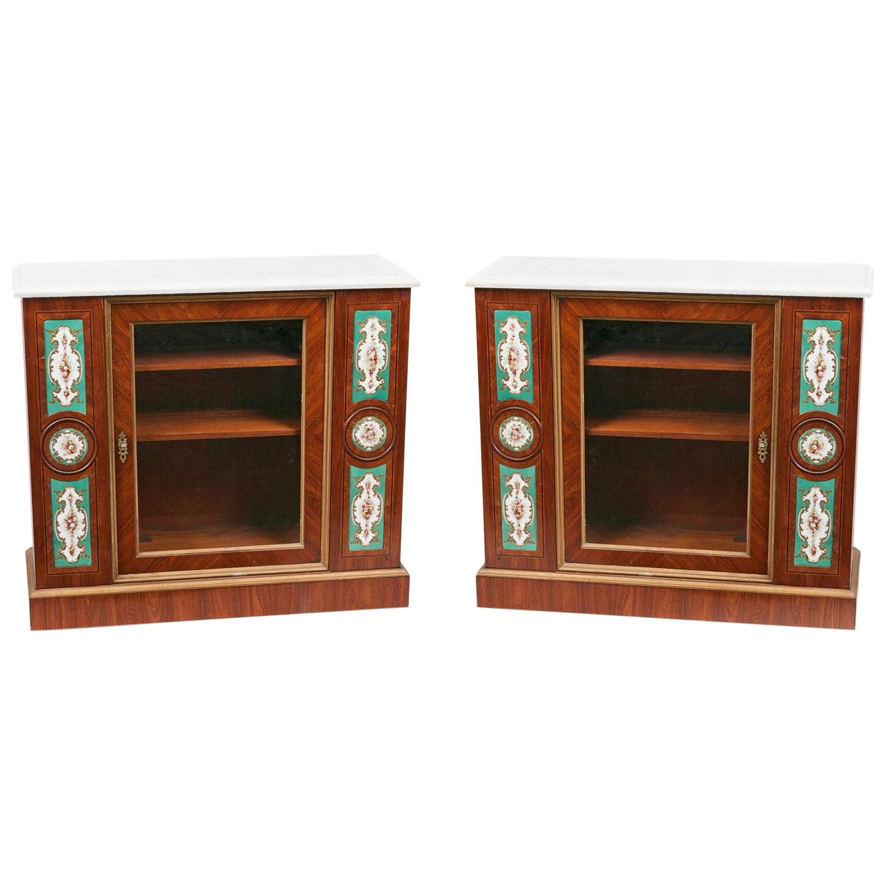 19th Century French Louis Philippe Display Cabinets