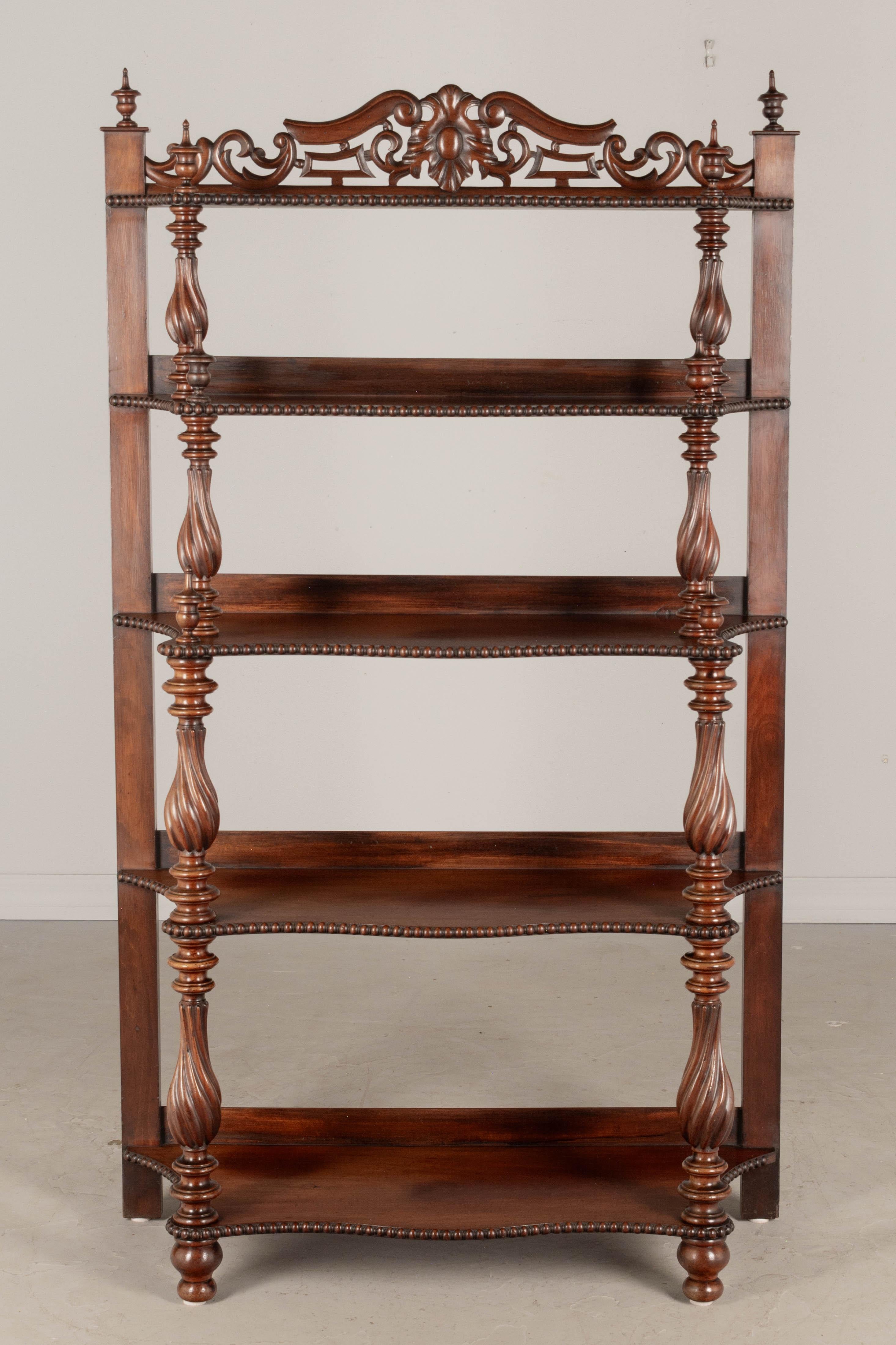 19th Century French Louis Philippe Étagère or Tiered Shelf In Good Condition For Sale In Winter Park, FL