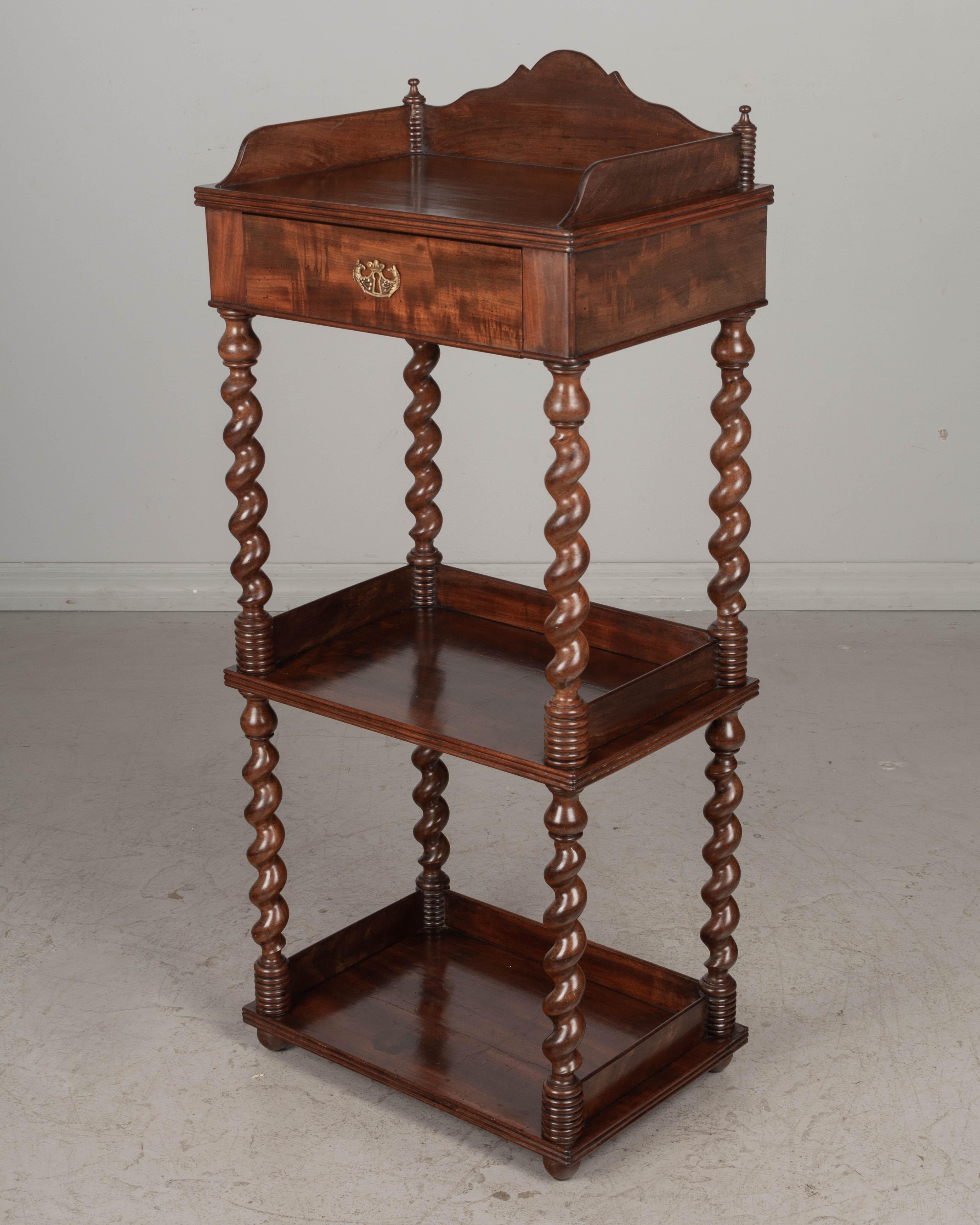 Hand-Crafted 19th Century French Louis Philippe Étagère or Tiered Stand