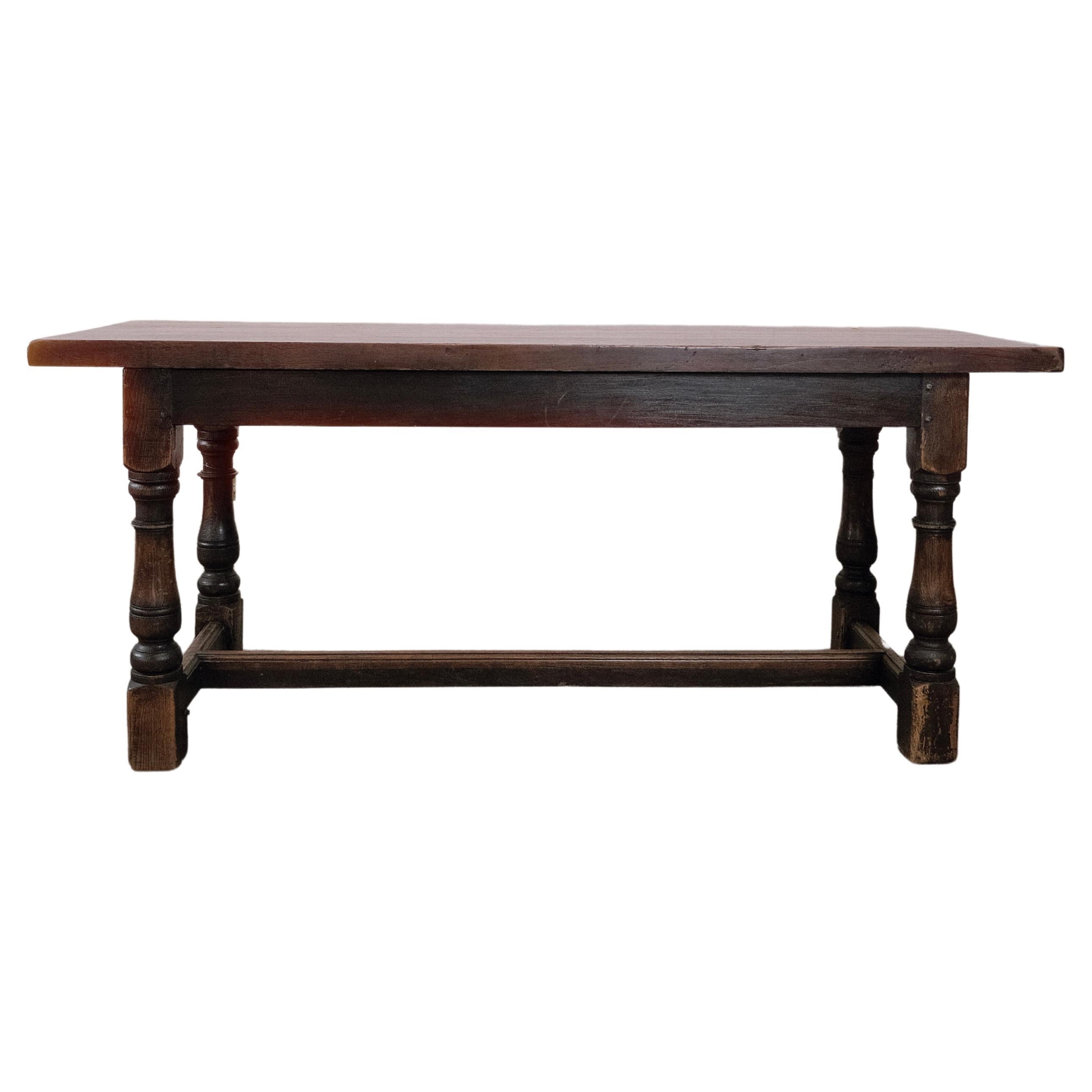 19th-century French Louis Philippe farm table