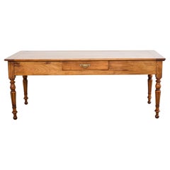 19th Century French Louis Philippe Fruitwood Farmhouse Table