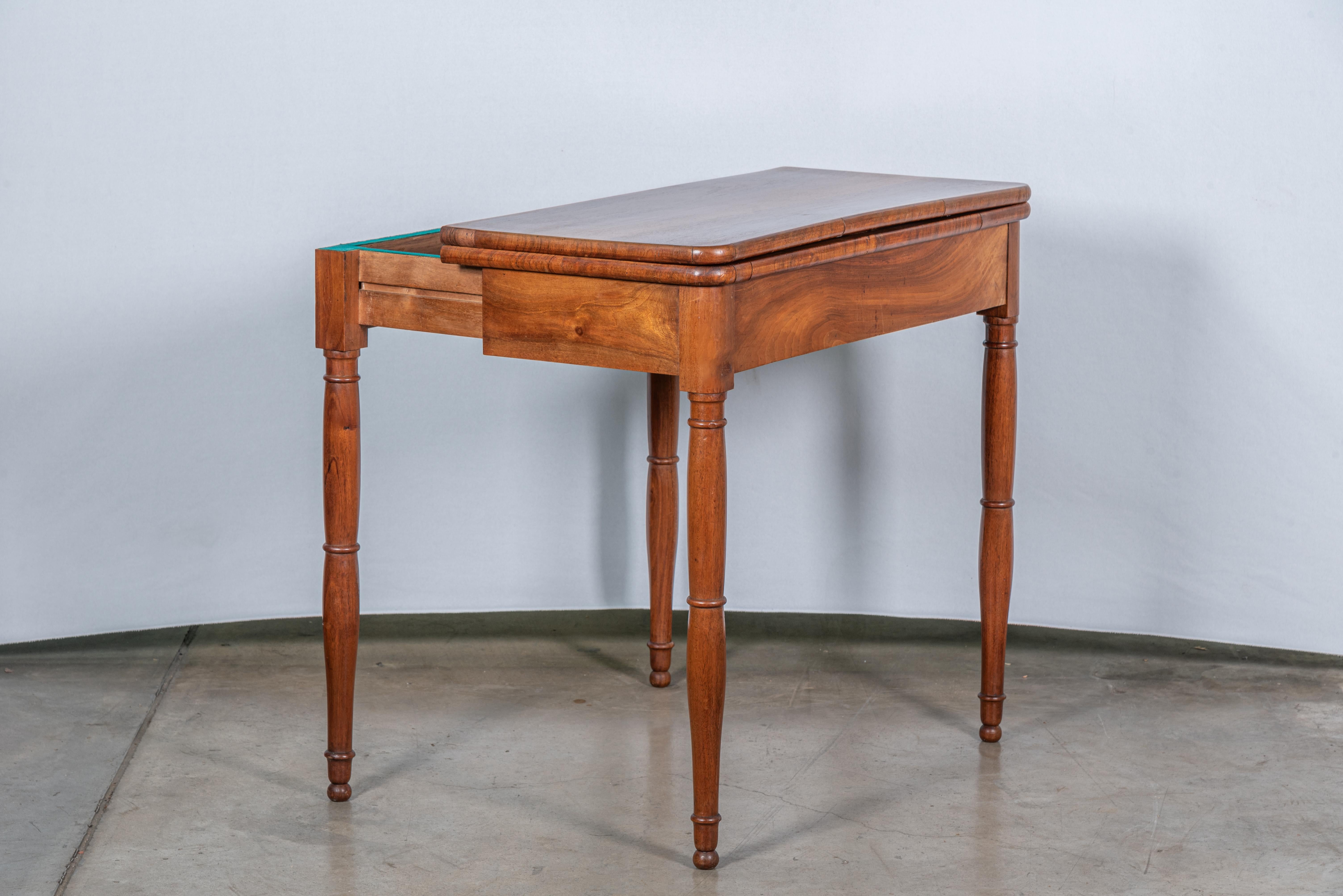 19th Century French Louis Philippe Game & Card Table For Sale 1