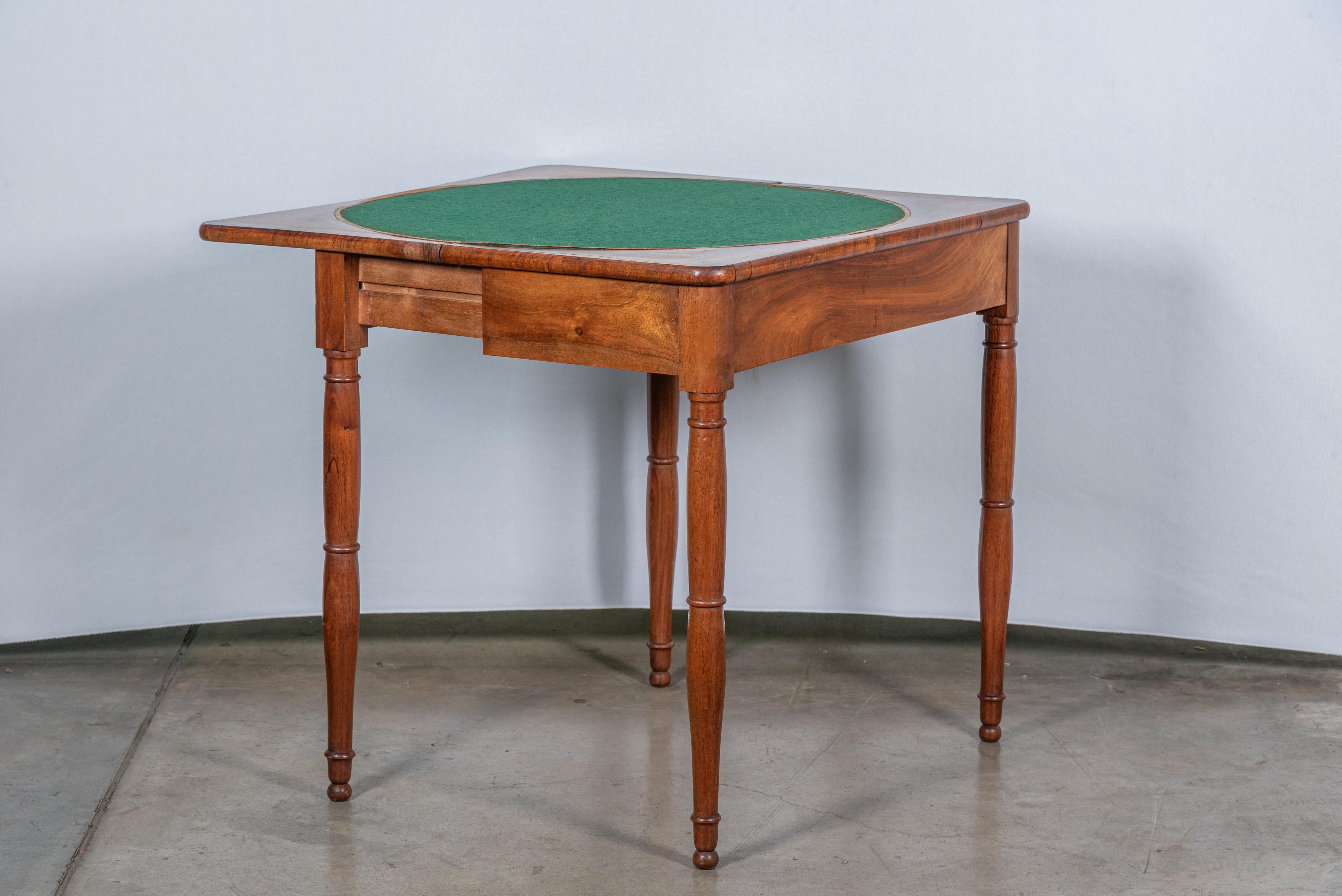 19th Century French Louis Philippe Game & Card Table For Sale 2