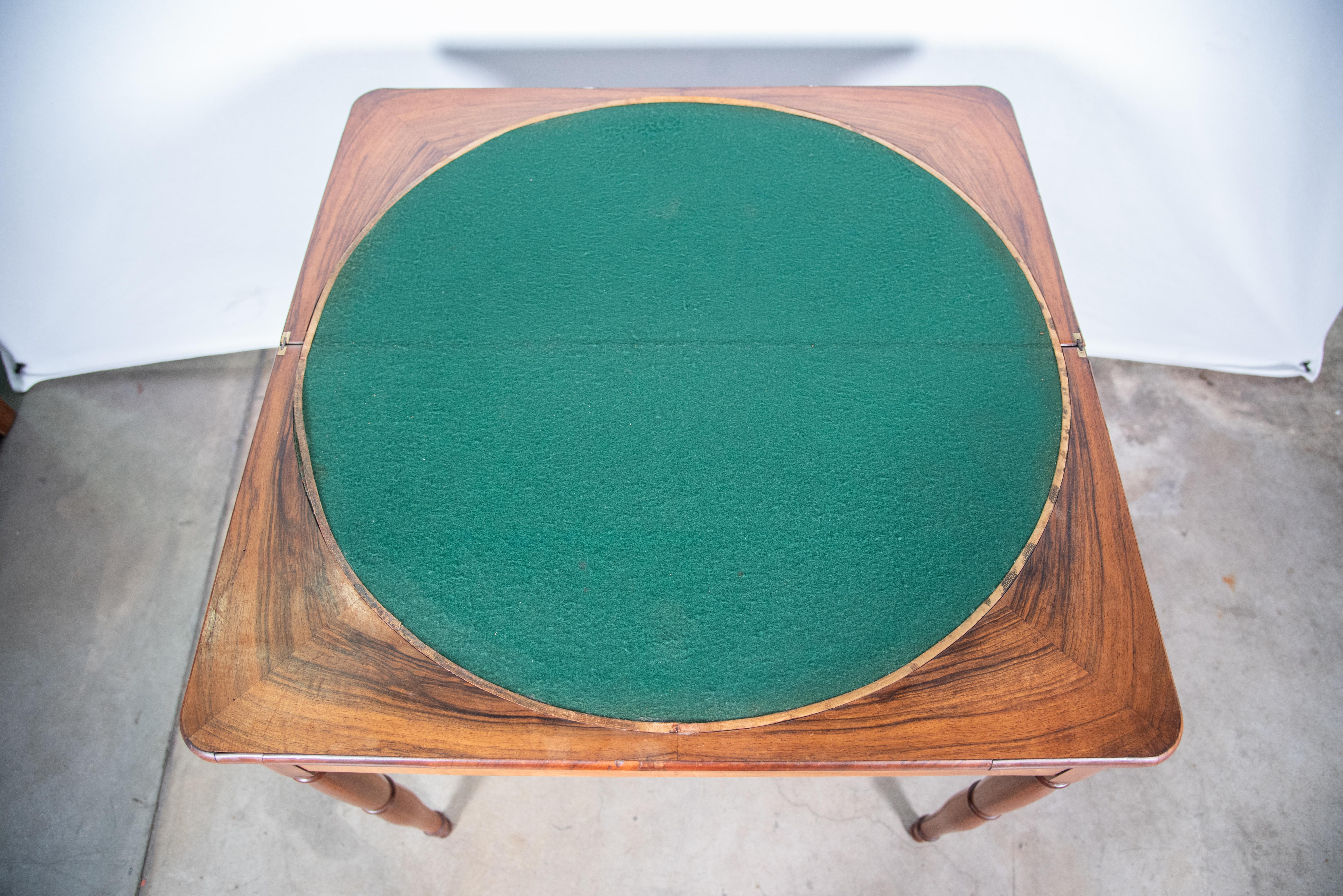 19th Century French Louis Philippe Game & Card Table For Sale 4