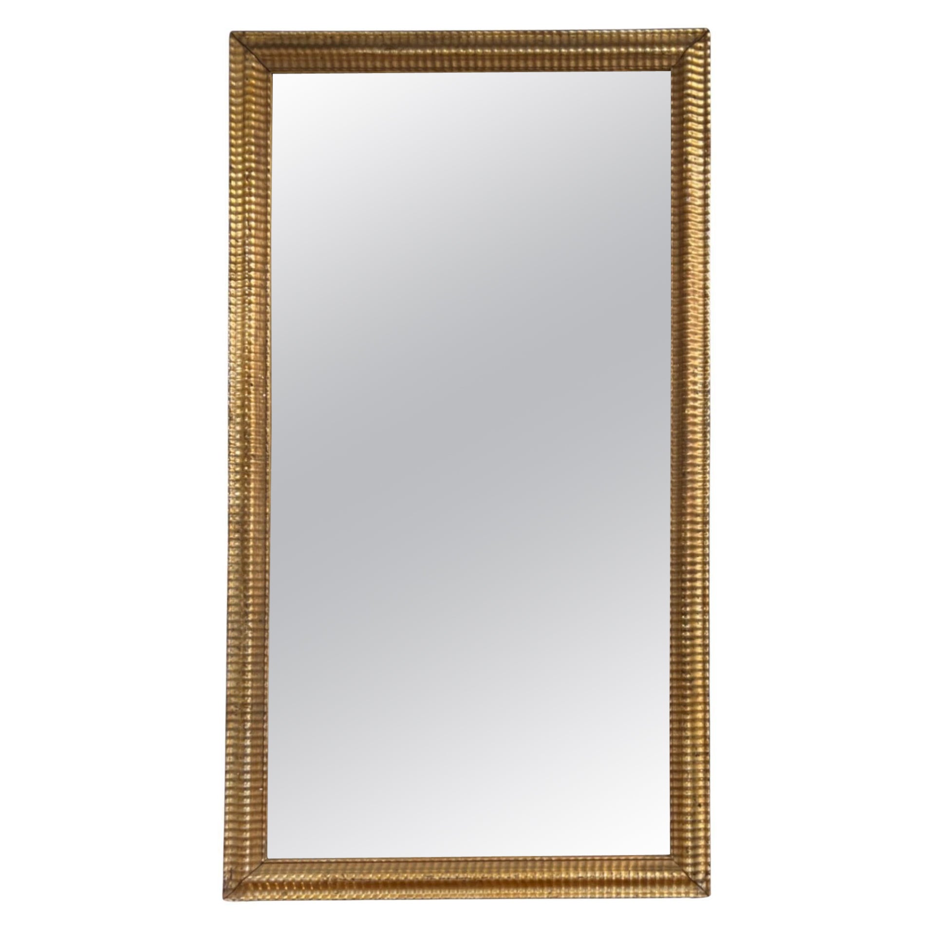 19th Century French Louis Philippe Gilded Antique Mirror - Medium