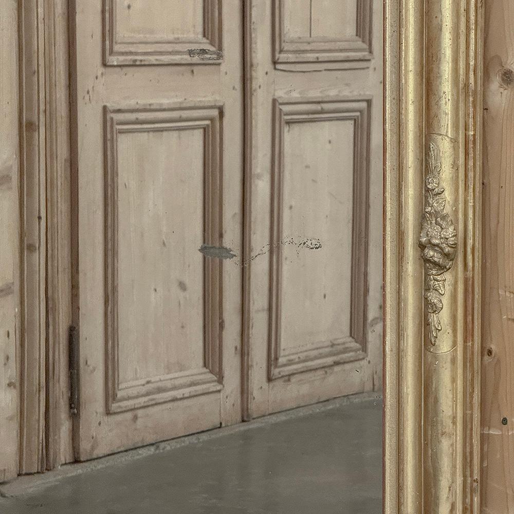 19th Century French Louis Philippe Gilded Mantel Mirror For Sale 6
