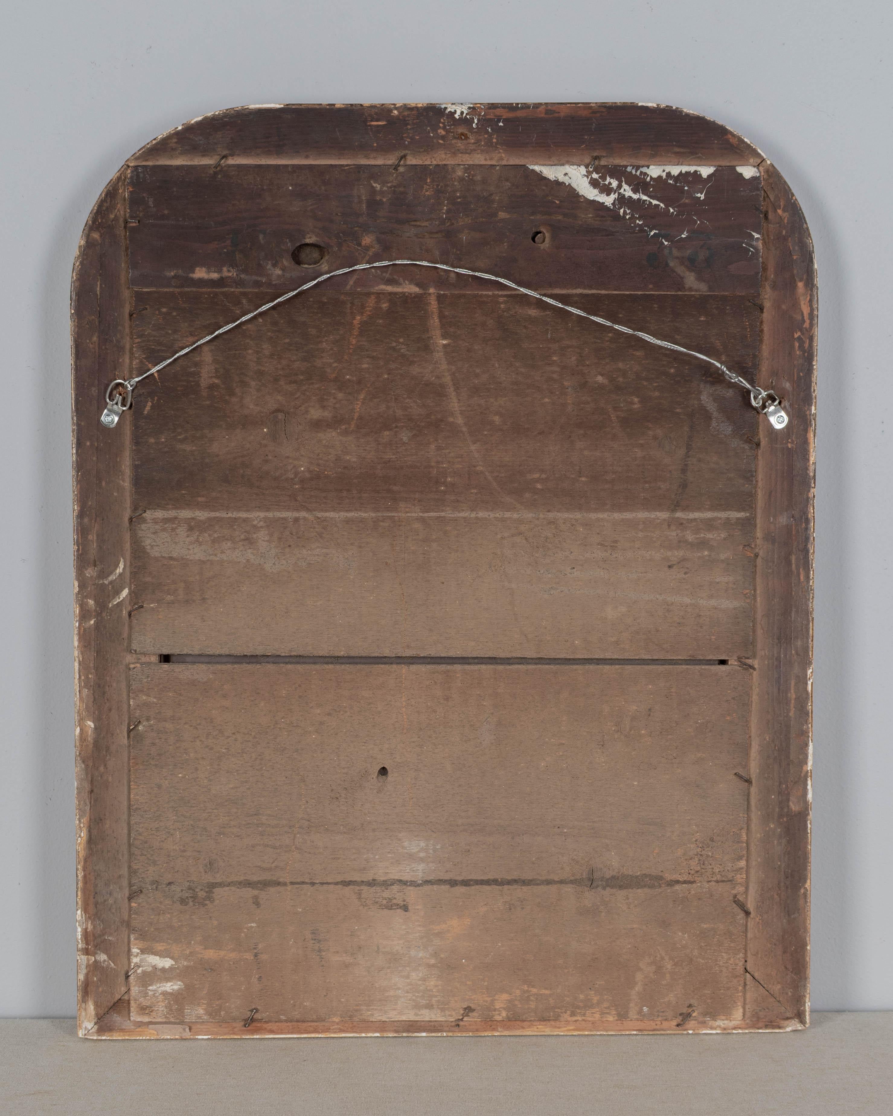 Specchio dorato francese Louis Philippe del XIX secolo 12,5