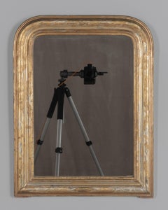 19th Century French Louis Philippe Gilded Mirror 20.5"W x 26.5"H
